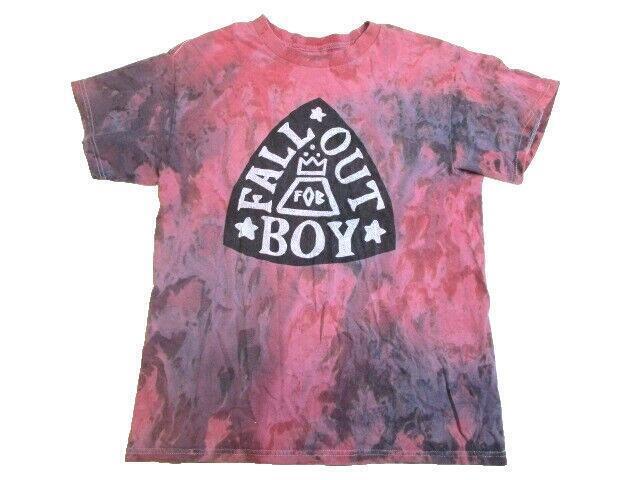 Fall Out Boy Shirt Adult Small Man Manhead Rock Band Tie Dye Short Sleeve Mens