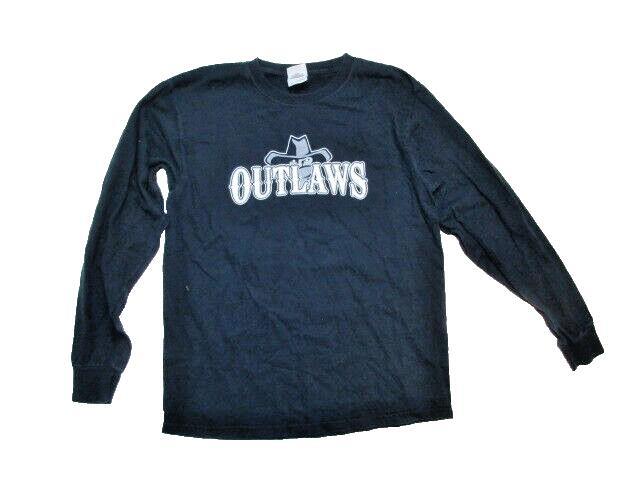VTG Outlaws Shirt Adult Medium Long Sleeve Pullover Cowboys Lowrider Hat Mens