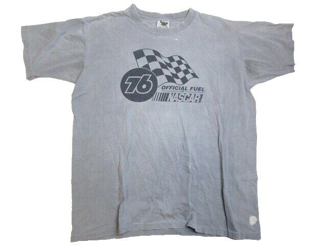 Vintage NASCAR Shirt Adult Large 76 Oil Gas Official Fuel Car Racing 90s Mens