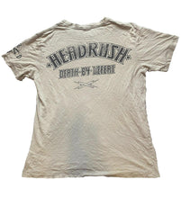 Load image into Gallery viewer, VTG Headrush Shirt Adult Large Taupe Death B4 Defeat Skull Single Stitch Mens
