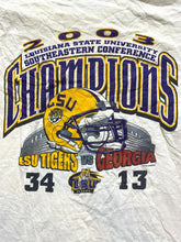 Load image into Gallery viewer, VTG LSU Tigers Vs Georgia Shirt Adult 3X NCAA Champions SEC Football 2003 Mens
