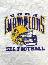 Load image into Gallery viewer, VTG LSU Tigers Vs Georgia Shirt Adult 3X NCAA Champions SEC Football 2003 Mens

