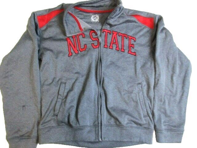 NC State Jacket Adult Large North Carolina Wolfpack Pockets Full Zip Fleece Mens