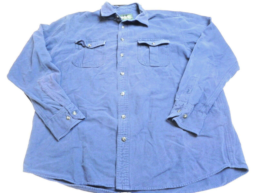 Eddie Bauer Shirt Adult Extra Large Button Down Pocket Workwear Outdoor Mens
