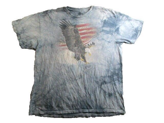 The Mountain Shirt Adult Extra Large Eagle USA Flag Patriotic Streetwear Mens