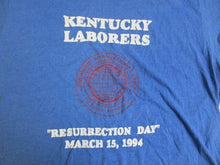 Load image into Gallery viewer, VTG Kentucky Laborers Shirt Adult Large Resurrection Day Single Stitch UNION 90s
