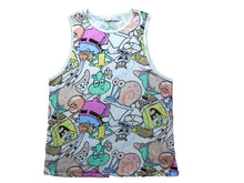 Load image into Gallery viewer, Spongebob Shirt Womens Extra Large SquarePants AOP Nickelodeon Kidcore Tank
