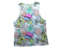 Load image into Gallery viewer, Spongebob Shirt Womens Extra Large SquarePants AOP Nickelodeon Kidcore Tank
