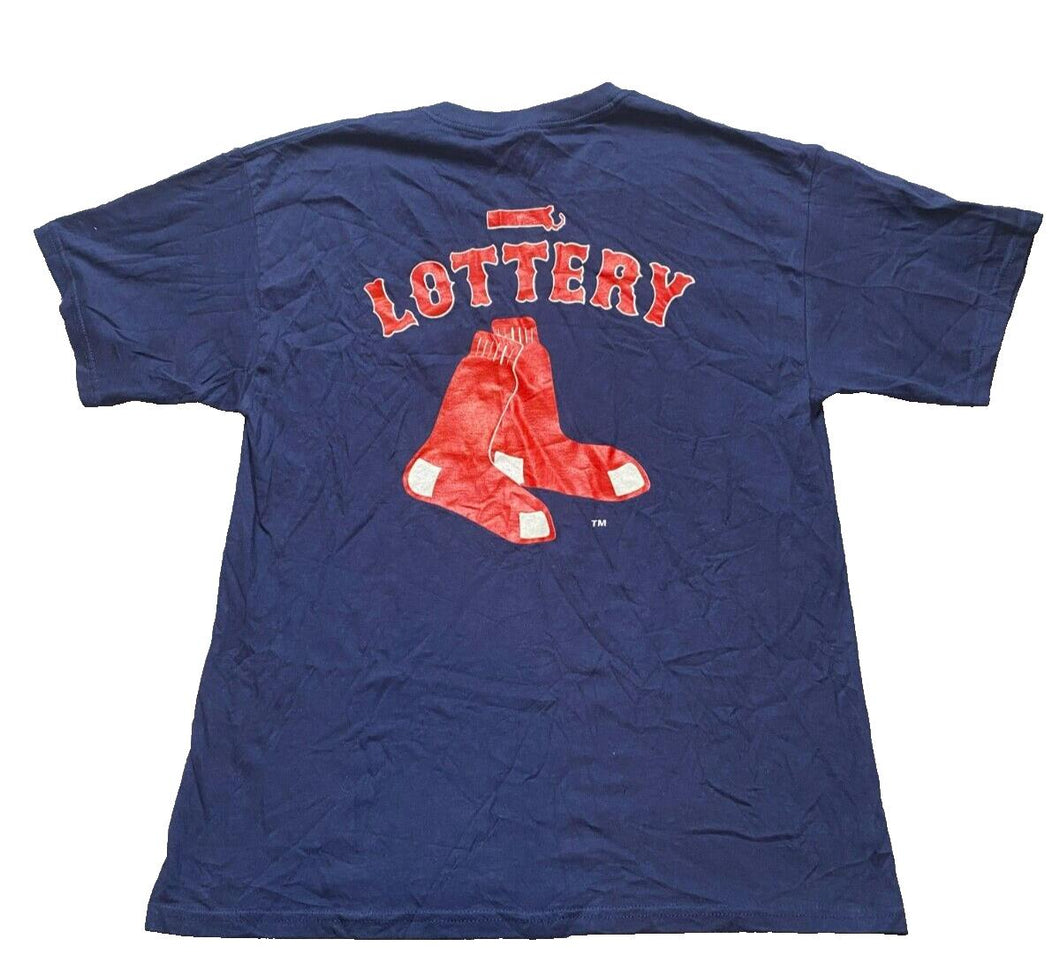 Boston Red Sox Shirt Adult Large Navy Lottery Sportswear MLB Baseball Mens