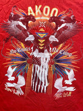 Load image into Gallery viewer, AKOO Shirt Adult 3X Red No Rivals No Camp American Eagle Black Panther Mens
