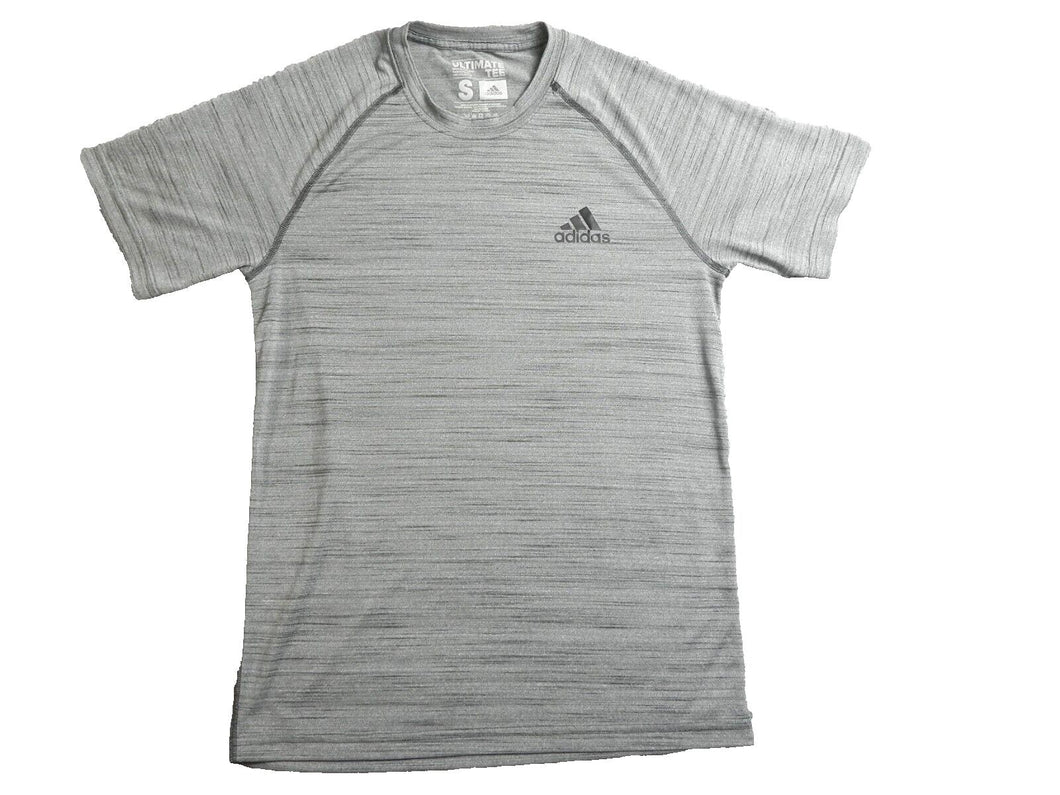 Adidas Shirt Adult Small Gray Ultimate Climalite Athletic Sports Activewear Mens