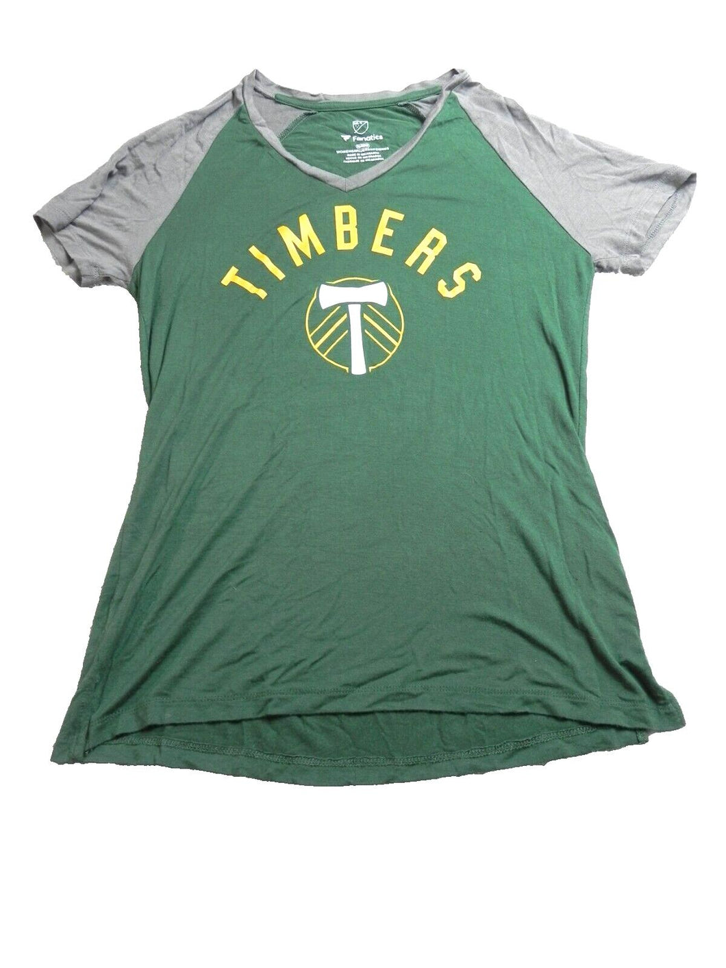 Portland Timbers Shirt Womens Medium Green Fanatics MLS Soccer Sportswear Ladies