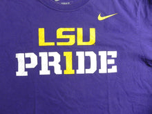 Load image into Gallery viewer, LSU Tigers Shirt Adult Large Purple Nike Swoosh Regular Fit NCAA Sportswear Mens
