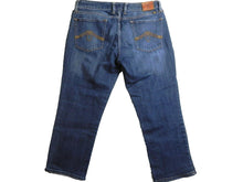 Load image into Gallery viewer, Lucky Brand Jeans Womens 14x32 (34x23.5) Blue Whiskered Straight Leg Denim Lady
