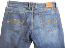 Load image into Gallery viewer, Lucky Brand Jeans Womens 14x32 (34x23.5) Blue Whiskered Straight Leg Denim Lady
