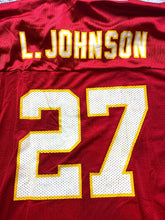 Load image into Gallery viewer, VTG Kansas City Chiefs Jersey Adult Extra Large Red Larry Johnson #27 NFL Reebok
