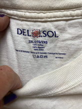 Load image into Gallery viewer, Vintage Del Sol Shirt Adult 2XL XXL Ivory New Orleans World Map 00&#39;s Y2K Mens
