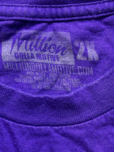Load image into Gallery viewer, Million Dolla Motive Shirt Adult 2X Purple Paperboys Spellout Diamond Plus Mens
