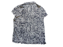 Load image into Gallery viewer, Maggy London Shirt Womens 12 Button Up Collared Blouse Allover Print Flower Silk
