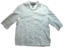 Load image into Gallery viewer, Norton McNaughton Shirt Womens PL Linen Button Up Blouse Collared Petite Lady
