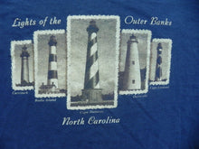 Load image into Gallery viewer, VTG Lighthouse Shirt Adult Extra Large Lights Of The Outer Banks North Carolina
