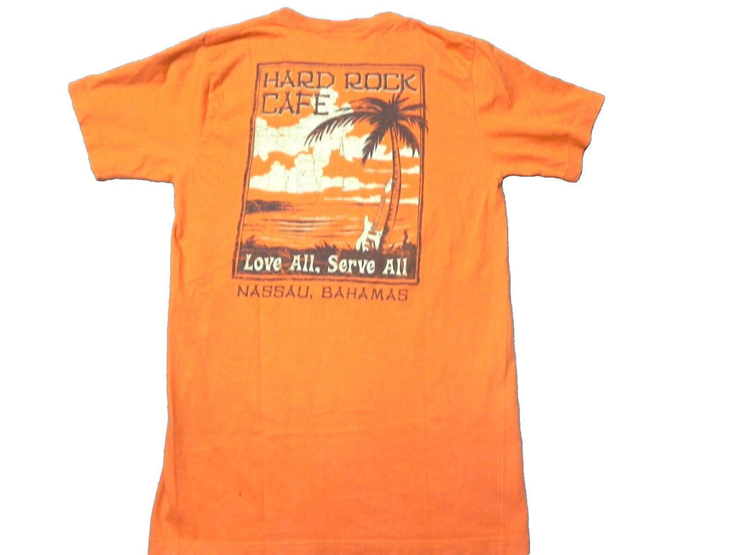 VTG Hard Rock Cafe Shirt Womens Medium Nassau Bahamas Love All Serve All Ladies