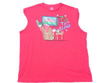 Load image into Gallery viewer, Tis The Season Shirt Adult Extra Large Red FOOTBALL Sitting Santa Sleeveless Men
