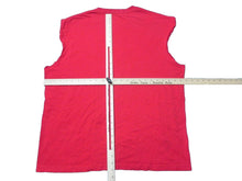 Load image into Gallery viewer, Tis The Season Shirt Adult Extra Large Red FOOTBALL Sitting Santa Sleeveless Men
