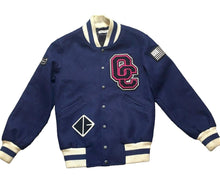 Load image into Gallery viewer, Opening Ceremony Jacket Adult Extra Small Navy Wool Letterman Varsity Snaps Mens
