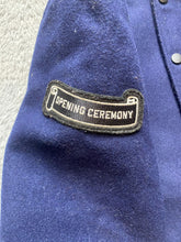 Load image into Gallery viewer, Opening Ceremony Jacket Adult Extra Small Navy Wool Letterman Varsity Snaps Mens
