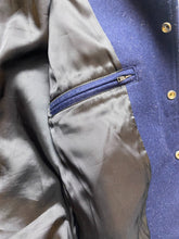 Load image into Gallery viewer, Opening Ceremony Jacket Adult Extra Small Navy Wool Letterman Varsity Snaps Mens

