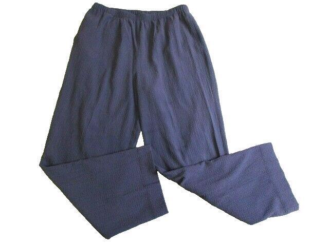 Orvis Pants Adult Medium Flat Front Straight Leg Rayon Viscose Spandex Mens