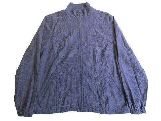 Orvis Sweater Adult Medium Full Zip Mock Neck Rayon Viscose Spandex Mens
