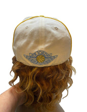 Load image into Gallery viewer, Air Jordan Wings Hat Cap 7 3/8 Baseball Jumpman Carmelo Anthony Wool Gray Beige

