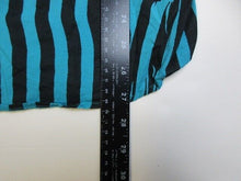 Load image into Gallery viewer, Stussy Shirt Adult Medium Button Up Pocket WILD Striped Turquoise Casual Mens
