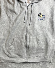 Load image into Gallery viewer, Disney Parks Sweatshirt Adult 2XL Gray 2018 Magic Mickey Goofy Donald Hoodie Men
