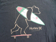 Load image into Gallery viewer, Hurley Shirt Adult Small Black California Bear Skateboard Surfboard Surfer Mens
