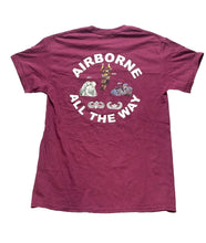 Load image into Gallery viewer, Airborne Shirt Adult Medium Maroon Americas Guard Of Honor Orlando Army Mens
