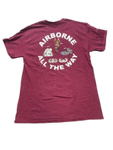 Load image into Gallery viewer, Airborne Shirt Adult Medium Burgundy Americas Guard Of Honor Orlando Army Mens
