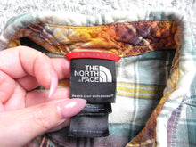 Load image into Gallery viewer, The North Face Shirt Adult Medium Green Brown Plaid Button Up Outdoor Camp Mens
