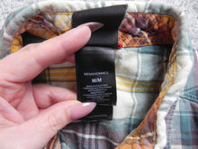 Load image into Gallery viewer, The North Face Shirt Adult Medium Green Brown Plaid Button Up Outdoor Camp Mens
