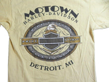 Load image into Gallery viewer, Harley Davidson Shirt Adult Small Yellow Motorcycles Biker Motown Detroit Mens
