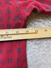 Load image into Gallery viewer, Greg Norman Shirt Adult Large Maroon Navy Shark AOP Performance Golf Polo Mens
