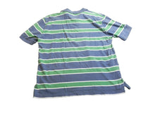 Load image into Gallery viewer, VTG Nautica Shirt Adult Large Blue Green Striped NJ-99 Rugby Golf Polo Mens
