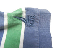 Load image into Gallery viewer, VTG Nautica Shirt Adult Large Blue Green Striped NJ-99 Rugby Golf Polo Mens
