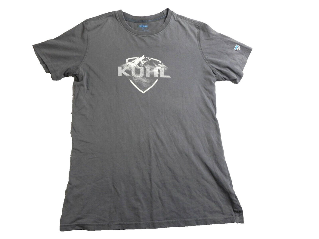 KUHL Shirt Adult Small Gray Born In the Wild Wildfibre Outdoor Hiking Indie Mens