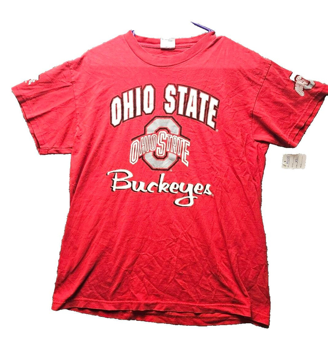 VTG Ohio State Buckeyes Shirt Womens Extra Large Red NCAA Sportswear 90s Ladies