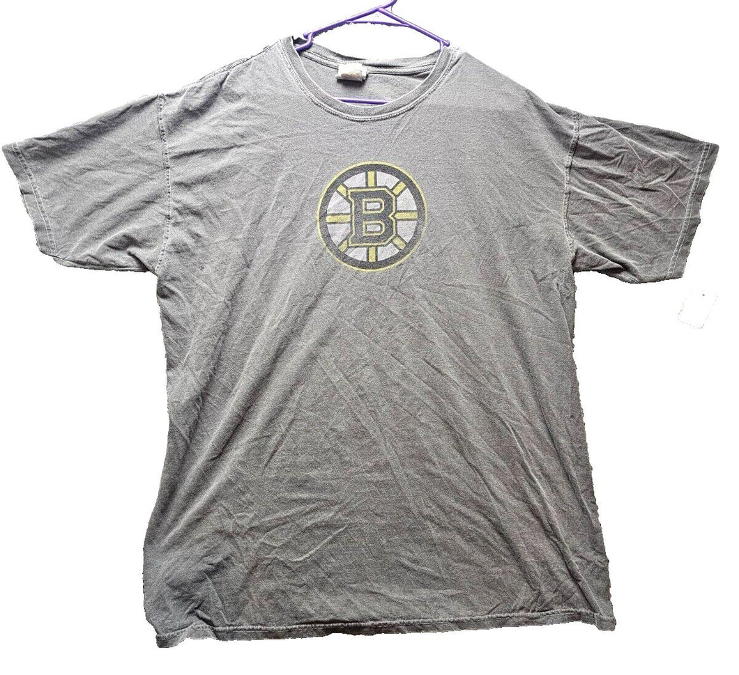 Boston Bruins Shirt Adult Extra Large Gray Sportswear Majestic NHL Hockey Mens