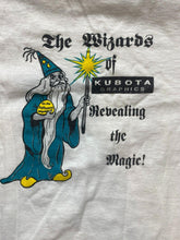 Load image into Gallery viewer, VTG The Wizard Of Kubota Shirt Adult Large Single Stitch Revealing The Magic 90s
