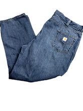 Load image into Gallery viewer, Carhartt Jeans Adult 50x32 Blue Holter Straight Leg Baggy Workwear Denim Mens
